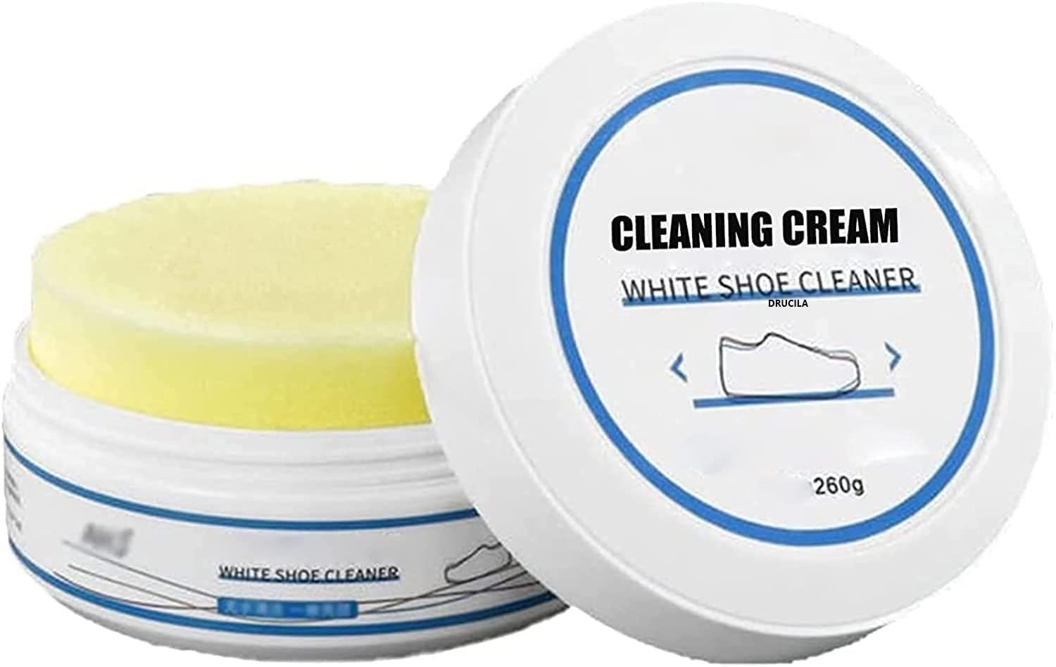 DRUCILA White Shoe Cleaning Cream, Instant Shoe Whitening Polish, Leather Shoe Cleaner, Shoe Care Cream, Shoe Whitener, Multifunctional Cleaning Cream for Sneakers, Canvas, Leather Shoes. (B0CCP2452Q) Amazon Price History, Amazon Price Tracker