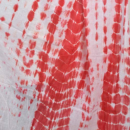 Image of Women's Pure Cotton Traditional Authentic Shibori Tie Dye Dupatta Chunni