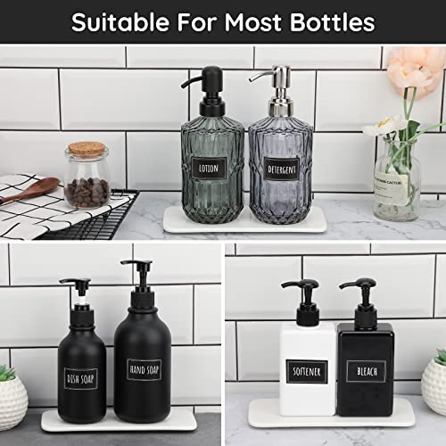 Image of Segbeauty Waterproof Labels - 36 Pack Soap Dispenser Stickers, Shampoo Conditioner Hand Soap, Self-Adhesive Removable Bathroom Kitchen Laundry Labels