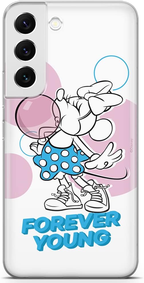 ERT GROUP Mobile Phone case for Samsung S22 Original and Officially Licensed Disney Pattern Minnie 031 optimally adapted to The Shape of The Mobile Phone, case Made of TPU