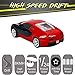 Liberty Imports Super Fast Drift Red Model R/C Sports Car Remote Control Drifting Race Car 1:24 + Headlights, Backlights, Side Lights + 2 Sets of Tires