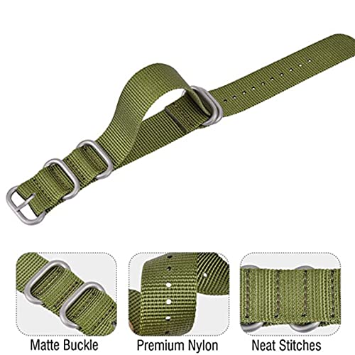 Niziruoup Nylon Watch Band, Premium Military Ballistic Watch Strap 18Mm 20Mm 22Mm 24Mm One-Piece Watch Replacement Band With Heavy Buckle For Men Women Watches And Smartwatches #TOP1
