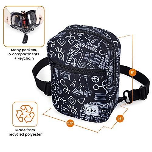 Image of Crossbody Sling Bag for Women Men 5in1 Multi-Use from Recycled Polyester Belt Bag Cross Body Backpack Fanny Pack Purse