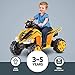Kid Trax Caterpillar ATV Toddler Ride On Toy, 6 Volt Battery, 3-5 Years, Max Rider Weight of 60 lbs, Single Rider, CAT ATV