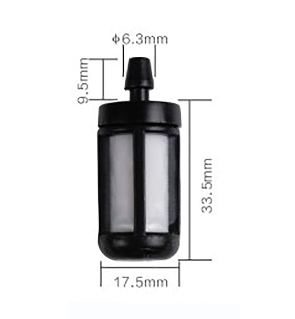 Kraftstofffilter 2er Pack Für STIHL Trimmer & Kettensägen – Ø 8,3 Mm, Höhe 44 Mm
