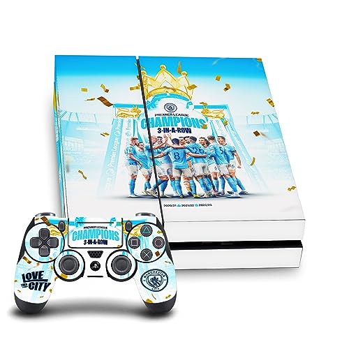 Autocollant Man City PS4 Skin en Vinyle pour Protéger et Décorer la Console Sony PlayStation 4