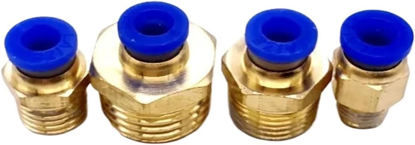 1PCS Male thread 1/8'' 1/4'' 3/8'' 1/2'' to Tube 4 6 8 10 12mm Straight Push in Fitting Pneumatic Push to Connect(16MM,M5)