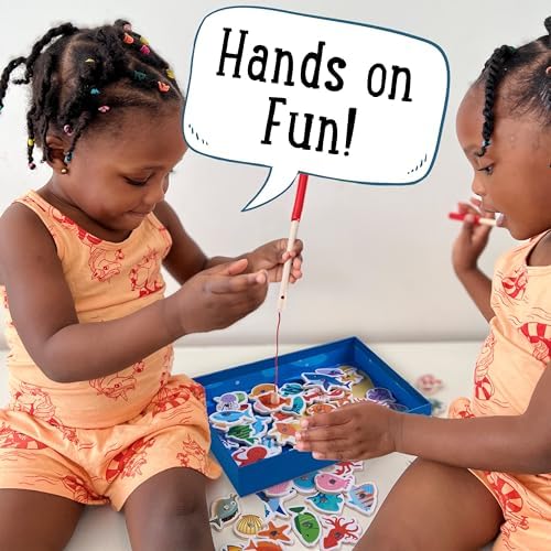 Jaques of London Magnetic Fishing Games For Kids | Educational Games for Toddlers | Toys for 2 3 4 year old boy and girls | Games for Preschoolers