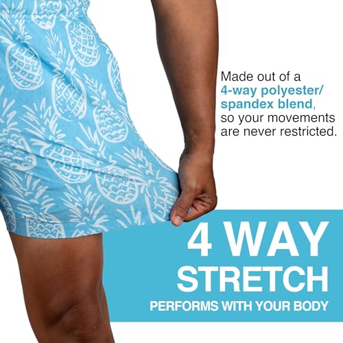 Kanu Surf Men's Adventure Swim Trunks with Compression Liner 5-inch Inseam Quick Dry Stretch Bathing Suit3