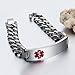 Custom Emergency Medical Alert Bracelet - Free Engraving, Non-Tarnish Titanium Steel, Adjustable Size 7.5-9.5 inches, Medical ID Bracelet for Men & Women, Durable & Comfortable (Silver-8.5 inches for men)