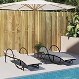 Mokuyary Hamaca de 2 unidades, con cojines, color marrón, polirratán, tumbona de relax con cojín de asiento, para interior y exterior