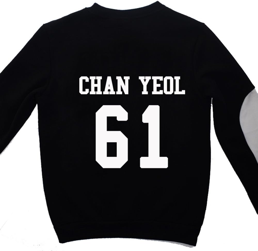 Fanstown kpop EXO hoodie miracle in December sweater SBS costume with kerchief+glove Black