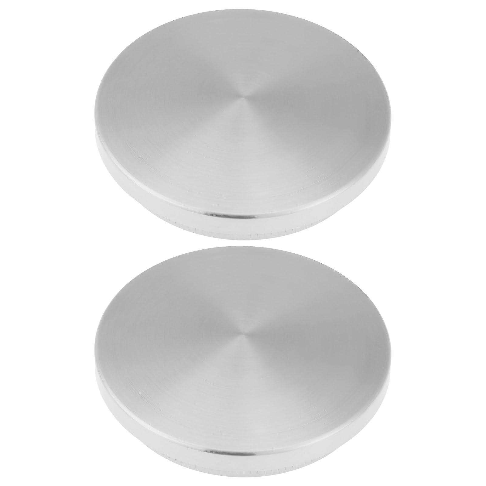 2 tapones de acero inoxidable 304 para tubo redondo de 42,4 mm de grosor de pared de 2 mm