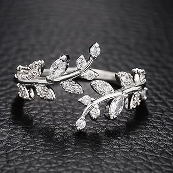 Roe Dolph Leaf Wrap Rings Silver Rings for Women Adjustable