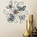 Asense Home Decorative Fabric Metal Butterfly Wall Decor