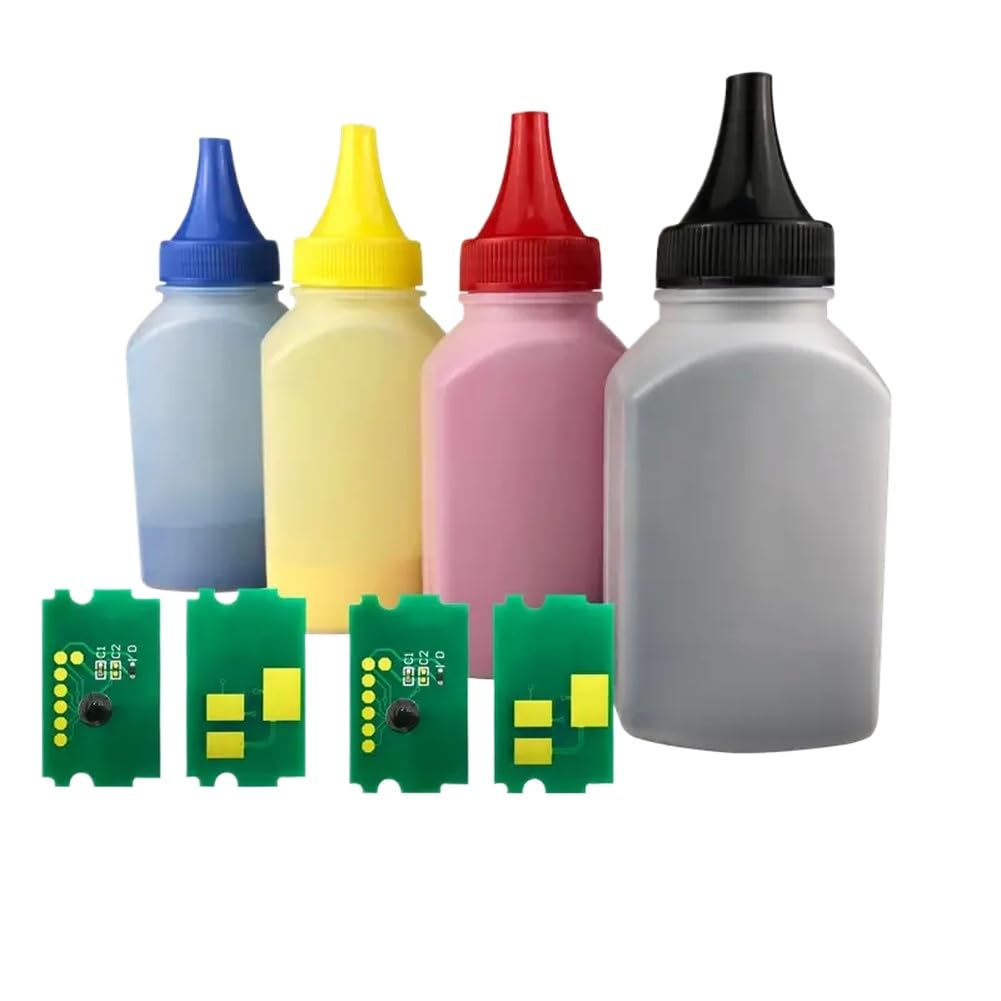 de Puce de réinitialisation de Poudre de Toner, Compatible avec l'imprimante MFP P5026cdw P5026cdn M5526cdw M5526cdn(Toner and Chip)