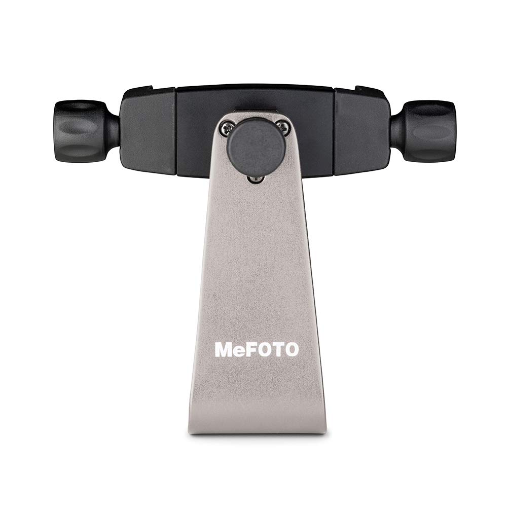 MeFOTO SideKick360 Smartphone Tripod Mount-Stand-Holder, works with iPhones and Other Smartphones, fits 2.3" to 2.8" w/case - Titanium
