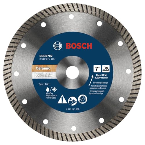 Bosch DBC0702 7 in. Premium Continuous Rim Diamond Wheel for Precise Cuts