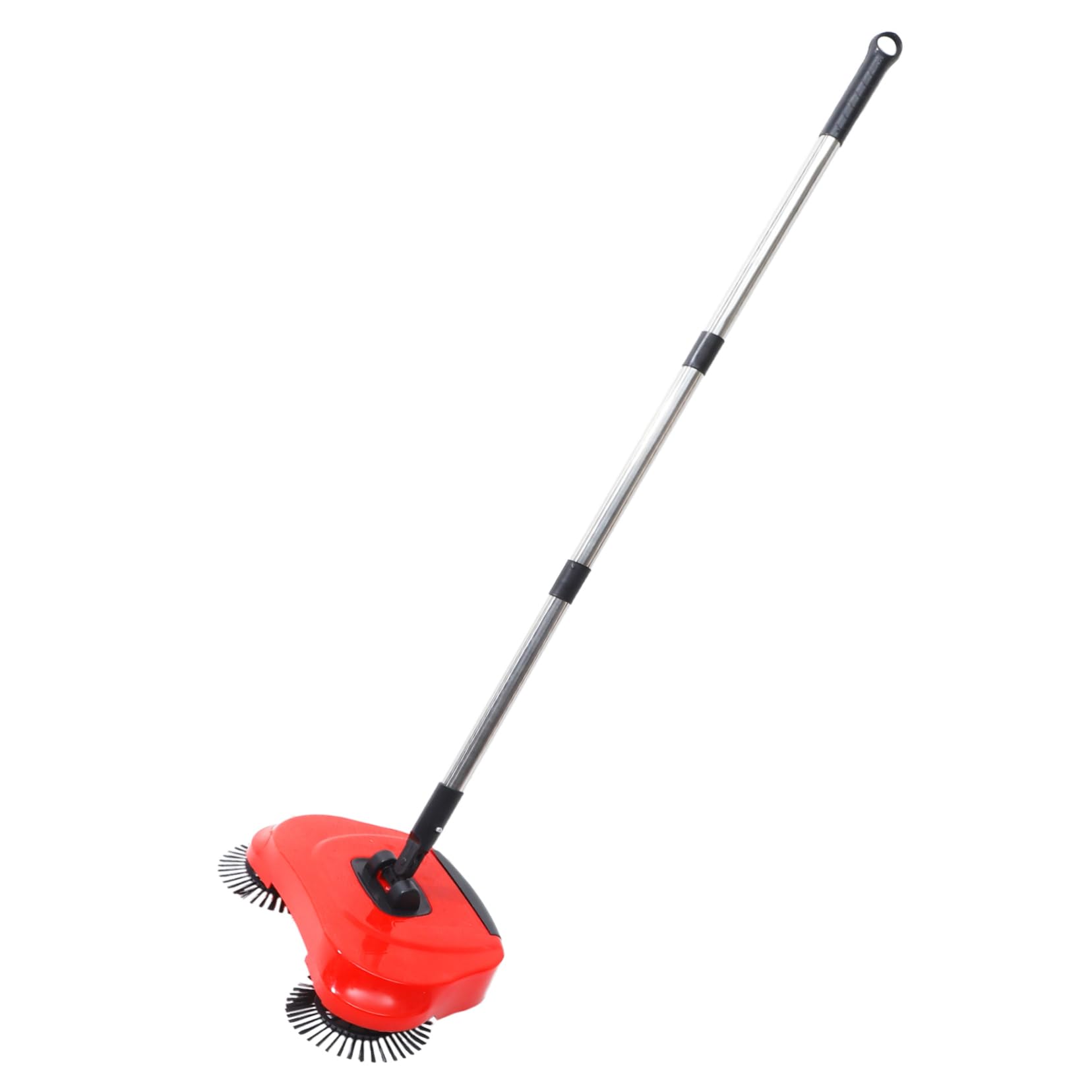 Spazzatrice Manuale 3 in 1 Rosso, Manico Regolabile