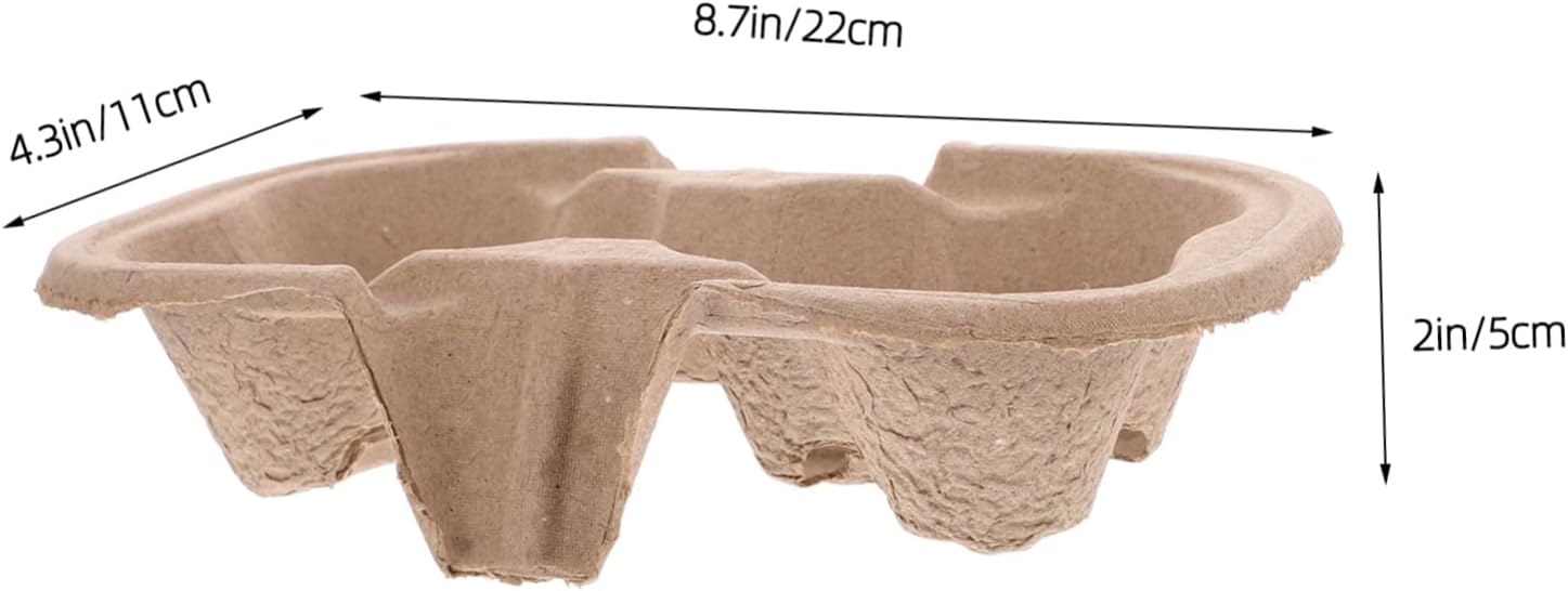 ULTECHNOVO 50pcs Takeout Drink Holder Portable Cup Fixing Stand for Safe Beverage Transport for Tea and Soft Drinks Stackable and Space-Saving Design