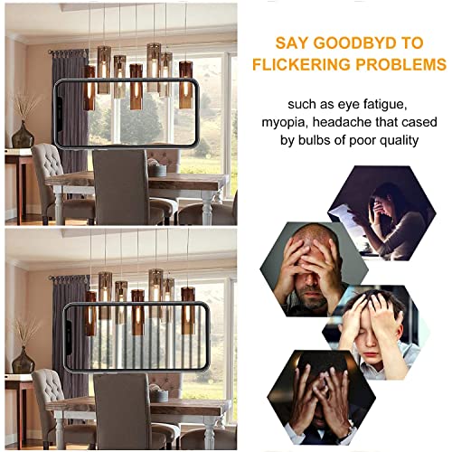 4 Pack T10 Led Bulb 8W Dimmable E26 Base Tubular Light Bulb 2700K Warm White 75W Equivalent 800Lm 7.3In Bulb For Rustic Pendant, Wall Scones Tube Light Bulbs Desk Lamp Vintage Edison Long Light Bulbs #TOP3