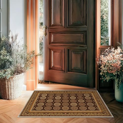 Tapis hexagonal traditionnel 61x90cm avec envers antidérapant doux - 5
