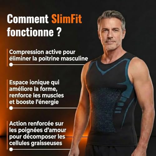 Débardeur de compression homme lot de 3 maillots sport modelants - 3