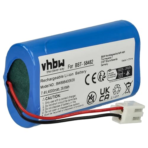 vhbw Akku kompatibel mit Bestway Flowclear Aquatronix Poolsauger (4000mAh, 7,4V, Li-Ion)