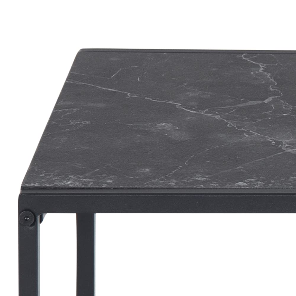 Salontafel Sofia set van 2 niervormig keramiek - marmerlook kopen