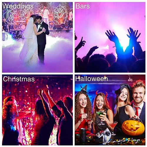 Manalete 36 LED Stage Lights, Par Light with Remote & DMX Controlled Sound Activated Uplights for Events Wedding Birthday Christmas Music Show Dance Party DJ Lighting, 4 Pack - Image 6
