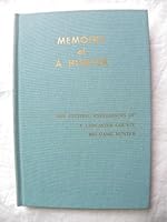 Memoirs of a hunter: The exciting experiences of a Lancaster County big game hunter B0007FCWOK Book Cover
