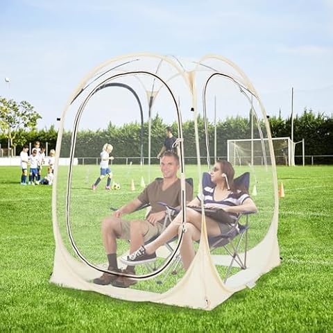 LILYPELLE All Weather Sports Tent, Instant Pop-Up Tent Shelter Outdoor Clean Bubble Tent, Provides Rain Tent Protection for Watching Sports Events, Camping, Fishing, Cheering Cover