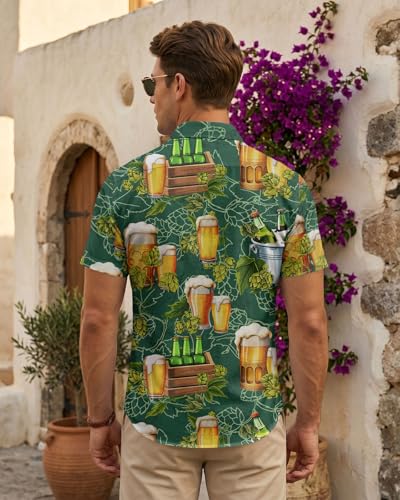 Image of 99TIMORO Funny Movie Mens Hawaiian Shirts Button Down Short Sleeve