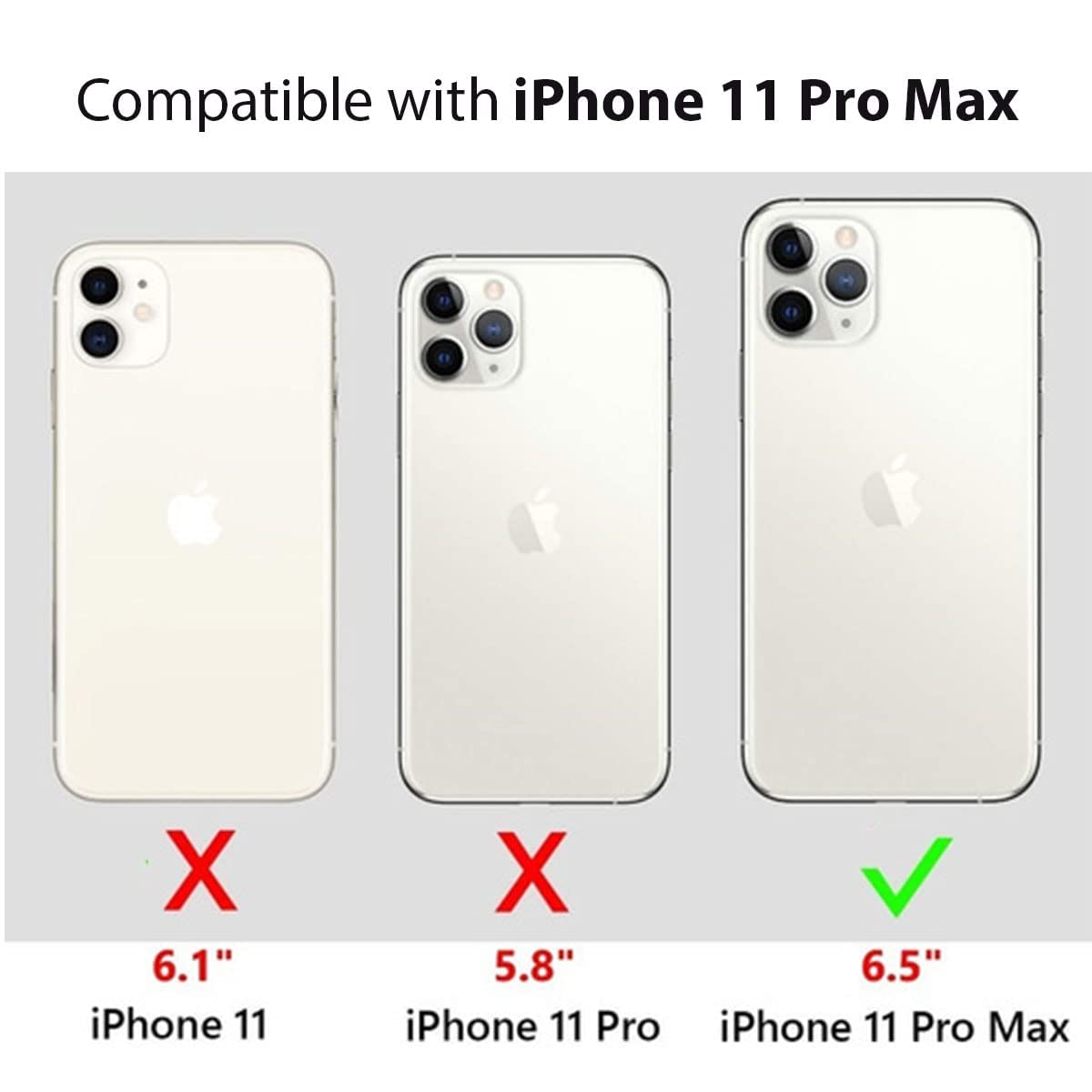 アシiPhone11ProMax for Apple iPhone 11 Pro Max, [Compatible with MagSafe