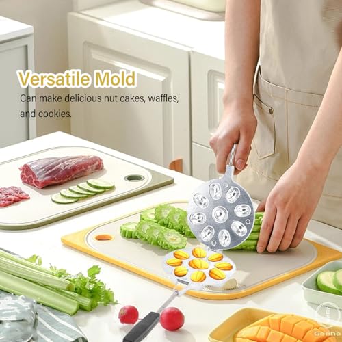 Walnut Cookie Maker, Mini Sandwich Maker, Non Stick Cookies Pastry Electric Walnut Cake Maker, Nut Waffle Bread Maker,Breakfast Maker Nut Waffle Bread Maker - Image 3