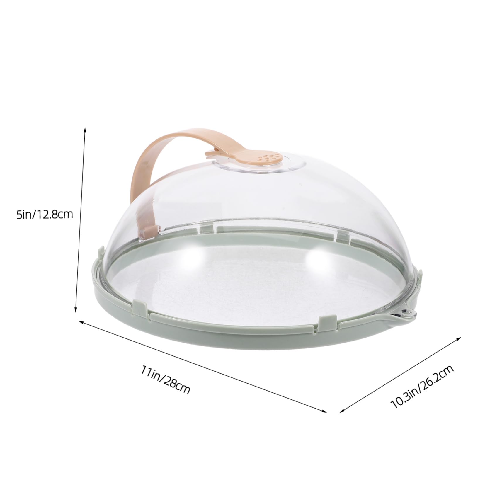 FUNOMOCYA Microwave Ventilated Cover Food Plate Cover Splatter Proof Sturdy Retain Freshness Easy to Clean Microwave Accessory