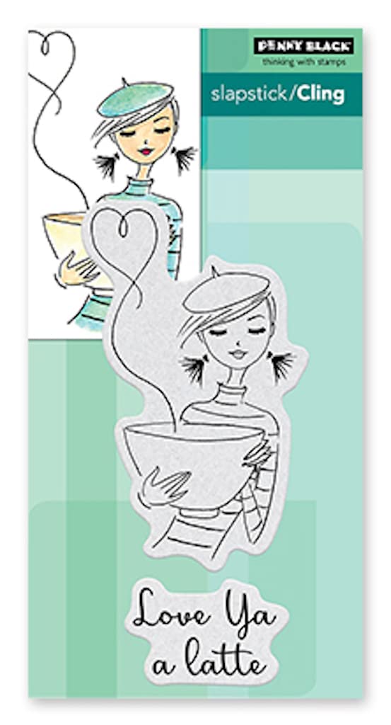 Penny Black Black Penny Cling Rubber Stamps - Love Ya 40-842