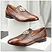 JITAI Men Loafers Men Fashion Loafers Wedding Shoes Loafers for Men Party Shoes,Brown/02,11 US