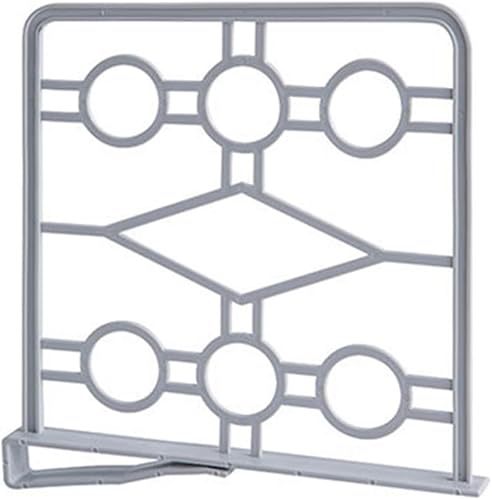 Miniatura 2 de Separadores de estantes de plástico huecos, diseño de sujeción, organizador de estantes de ropa, compacto, adelgazante, reutilizable, separador de