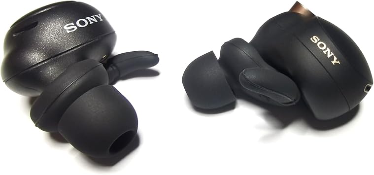 3 Pairs Replacement Earphone Tips for Sony WF-1000XM5 WF-1000XM5 WF-1000XM4 WF-1000XM3 Black Silicone Ear Hooks