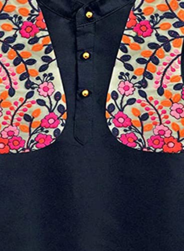 Image of A.T.U.N. All Things Uber Nice) Polyester All Things Uber Nice Boy's Regular Kurta Pyjama Jacket Set