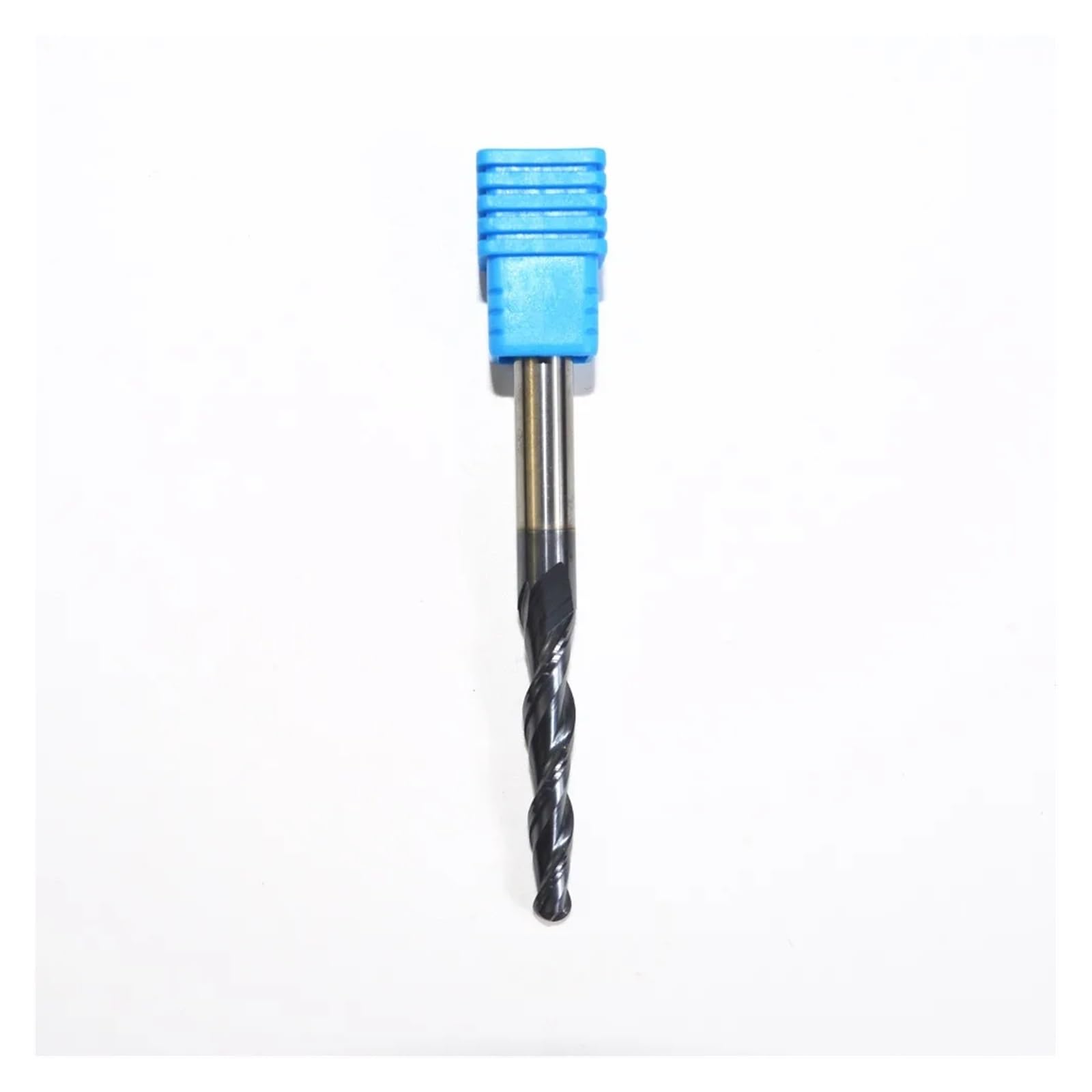 Fresa cónica de punta esférica, Fresa de punta esférica cónica carburo sólido TiALN, 6xR2x30,5x75mm, 2 flautas