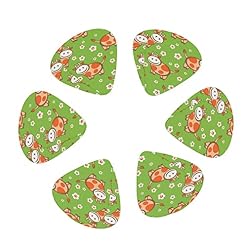 Lot de 12 médiators pour guitare basse électrique et acoustique Motif vache - Les Beatles, Paul McCartney, John Lennon, RIngo Starr, George Harrison Lot de 12 médiators pour guitare basse électrique et acoustique Motif vache – Image 2