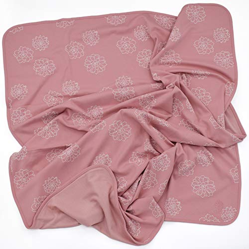 Image of Woolino Toddler Blanket - Merino Wool and Organic Cotton Baby Blanket for Girls and Boys - 4 Season - 52.5 inch x 40 inch - Succulent
