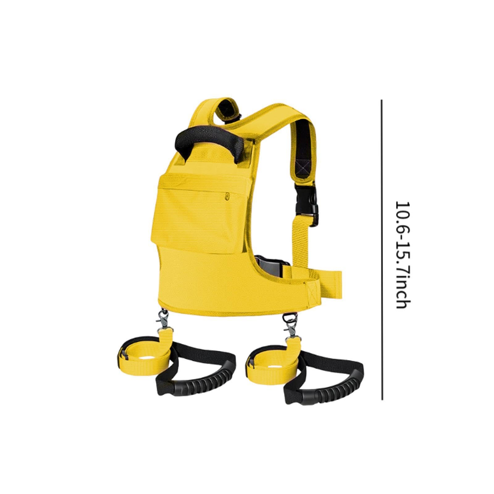 Harnais de Ski avec Poignée de Transport Légère, Sac à Dos et Laisse, Harnais pour Ski et Snowboard