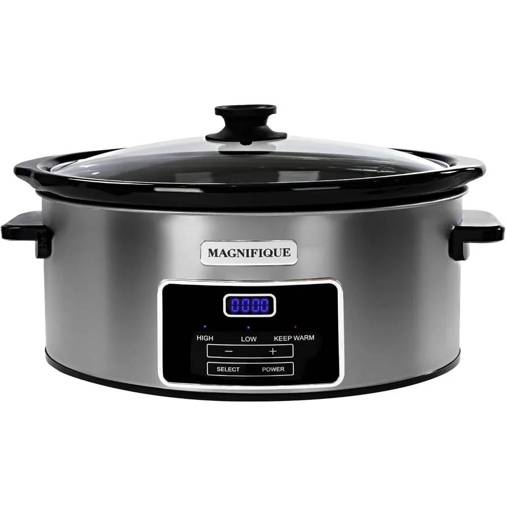 ‚Family-Sized 8-Quart Digital Slow Cooker: Programmable Timer Low & High Settings for Effortless Cooking-image-18