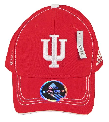 Indiana Hoosiers Crimson adidas Sideline Football Coaches Flex Hat