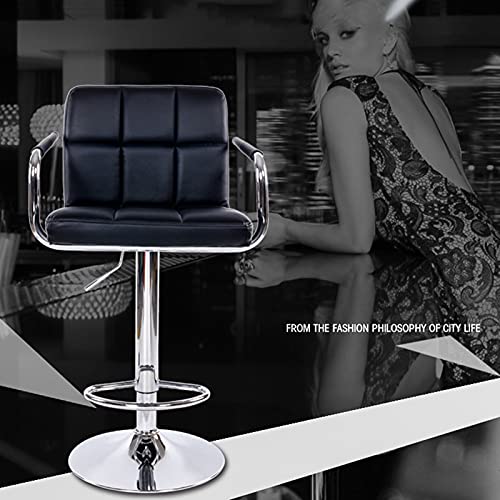 Tabouret de bar pivotant hydraulique stable pour assise de comptoir de cuisine - 7