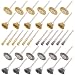 Swpeet 72Pcs Wire Wheel Brushes Kit, Including Brass and Steel Wire Brush Set 1/8" (3mm) Shank for Dremel Accessories Rotary Tools Polish Clean Tools