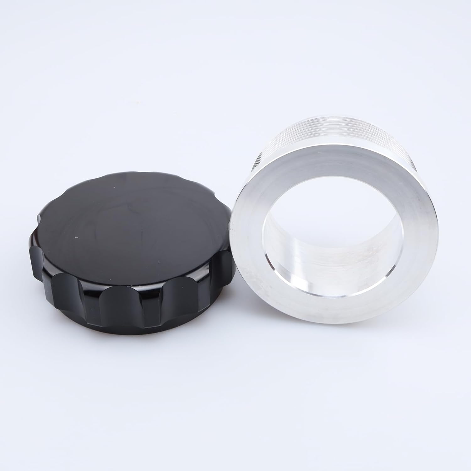 1.5”(38mm) Aluminium Alloy Weld On Bung Filler Neck Oil Fuel Water Tank with Cap AN24 Male Thread Natural Reservoir Cap